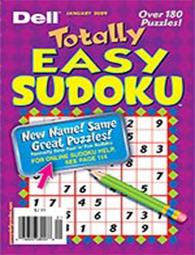 Totally Easy Sudoku Magazine Subscription Canada