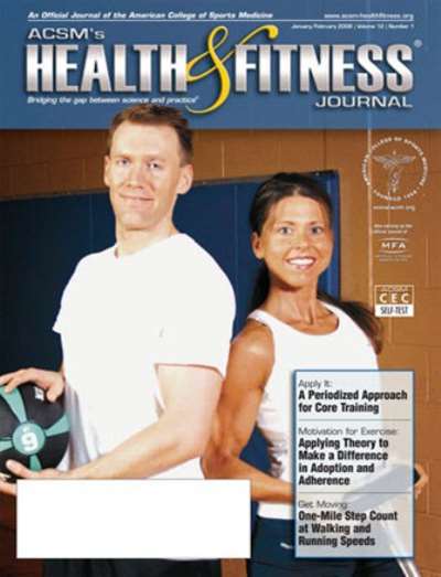Acsm's Health & Fitness Journal Magazine Subscription Canada